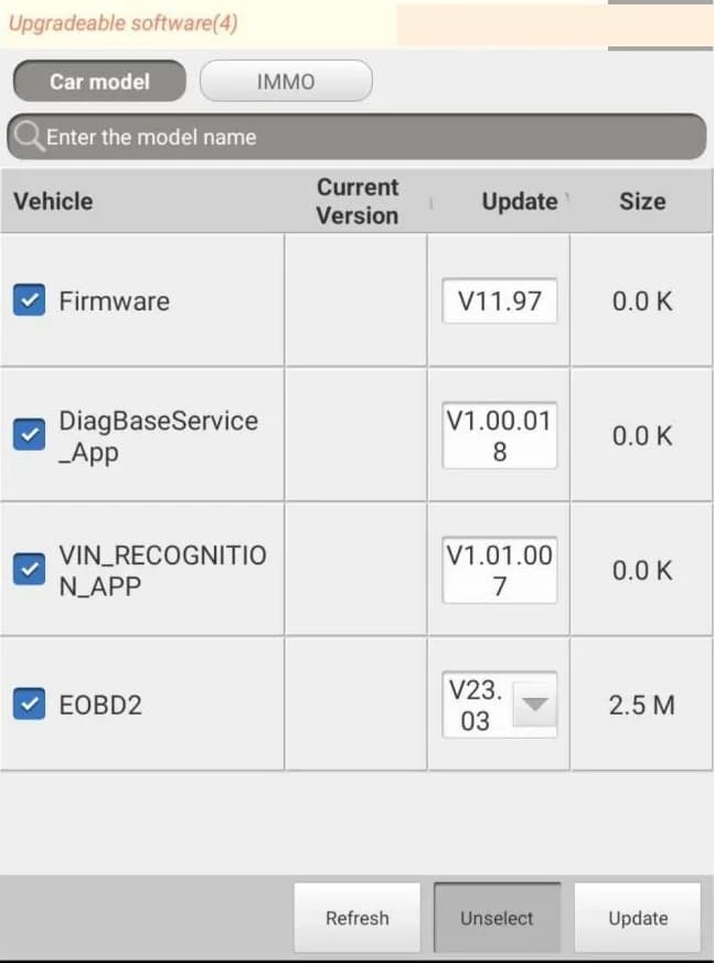 X-PRO 5: Служебные модули: прошивка разъёма, DiagBaseService, EOBD2